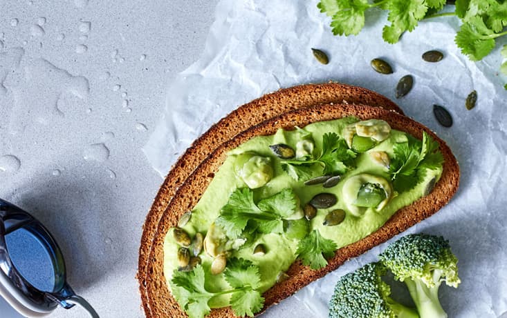 Uppladdning med broccoliröra - LingonGrova - Recept | Pågen